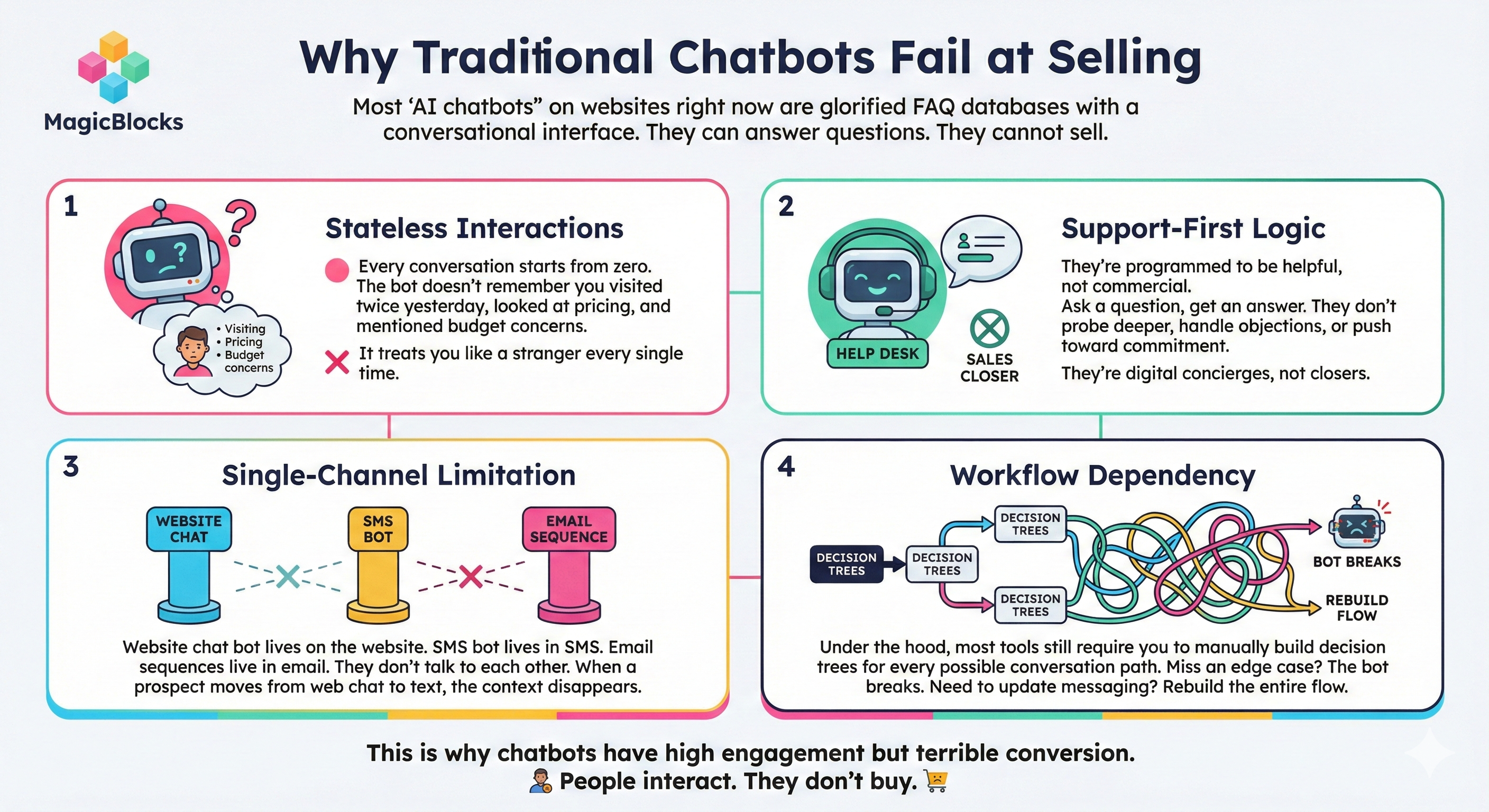 Why Chatbot Fails at Selling